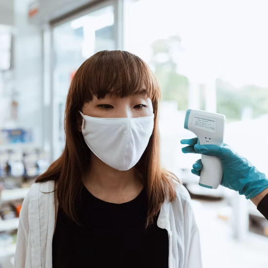 Medizinische klinische tragbare digitale Lasertemperatur nicht